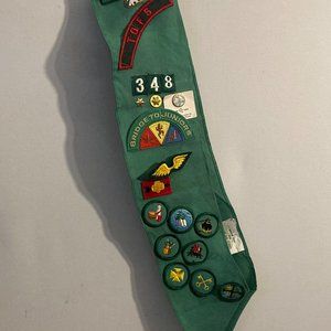 Girl Scouts of America GSA Sash and Badges North Atlantic Region